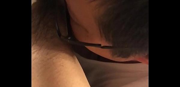  Japanese dad pussy licking